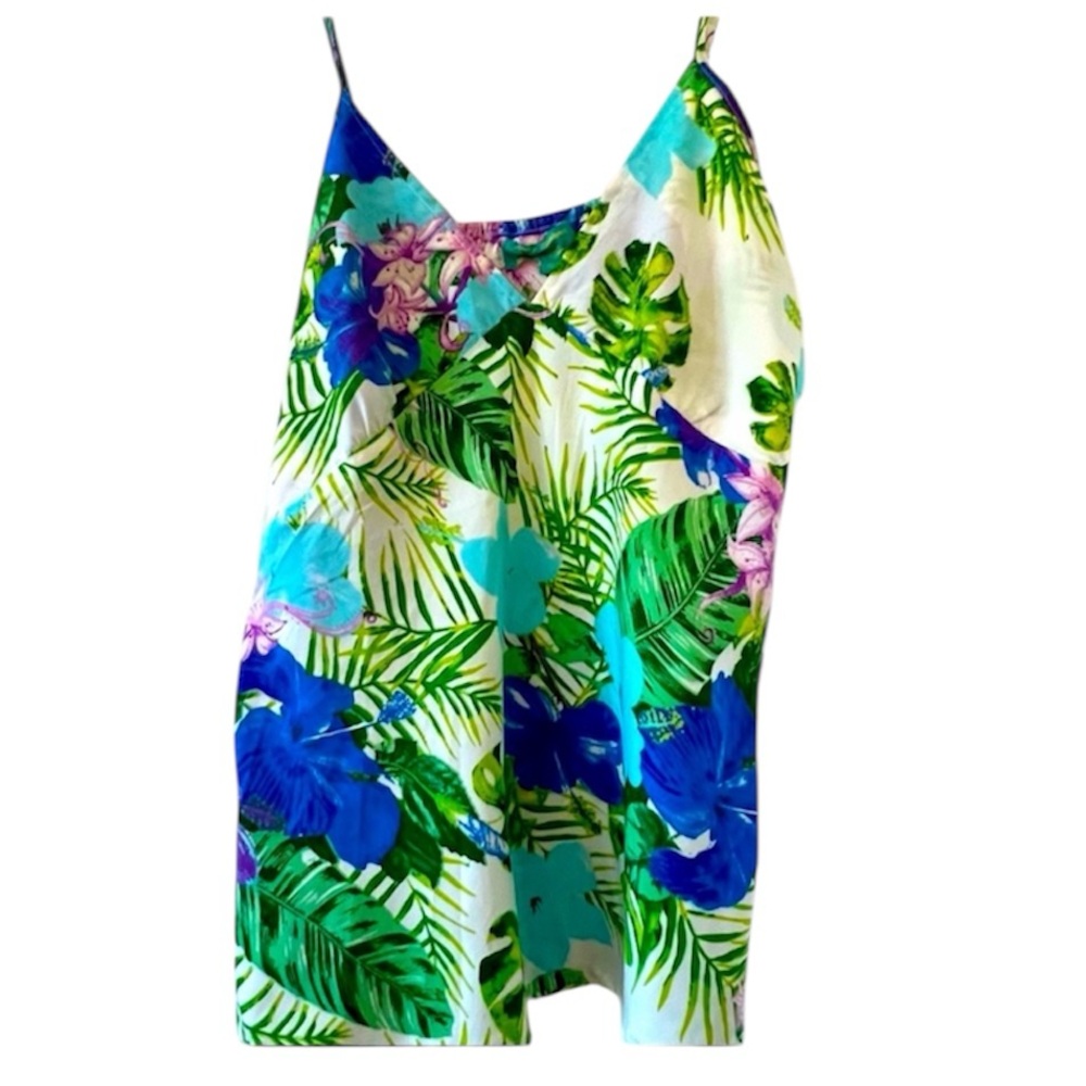 Antica Sartoria Tropical Print Camisole Top Size XL